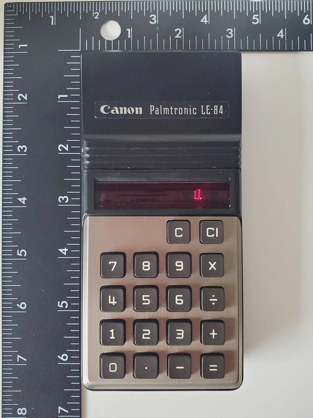 Vintage Canon Palmtronic LE-84 Handheld Electronic Calculator